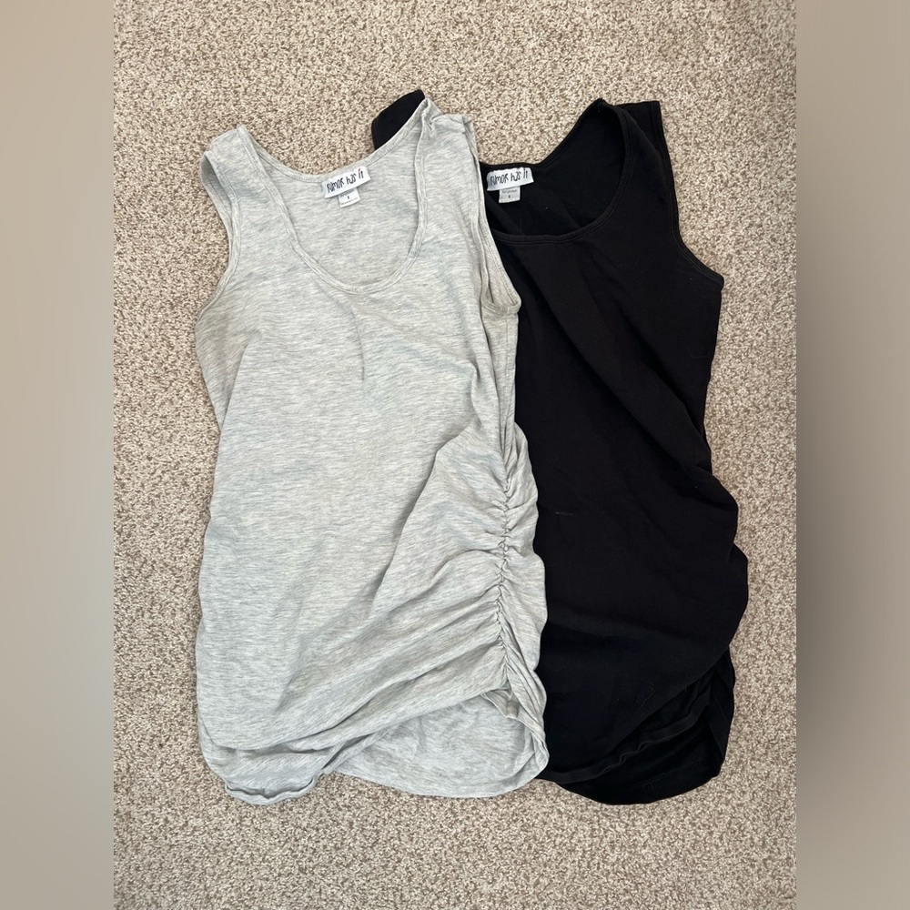 Maternity tank top 2 pack size small